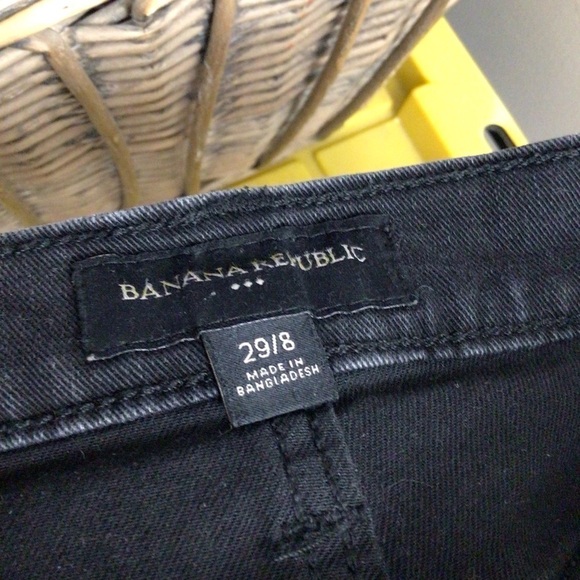 Banana Republic shorts women black button fly 8 roll up 29 - Picture 5 of 9
